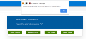 SharePoint Folder Operations Demo Using PnP JS In React Based SPFx ...