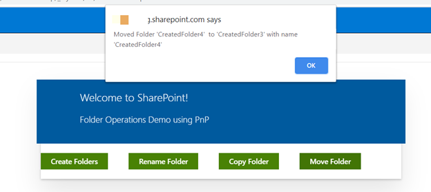 Sharepoint moved folder