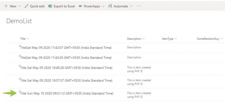 SharePoint List Items CRUD Operations Demo Using PnPJS In React based ...
